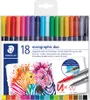 STAEDTLER Fasermaler Doppelspitze wasserverm.18ST Náhled obrázku produktu 2