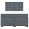vidaXL Postel Boxspring s matrací Dark Grey 160x200 cm Náhled obrázku produktu 6