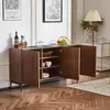 Credenza Merax 150 cm con design a onda 3D e 3 ante, mobile Anteprima dell’immagine prodotto 3