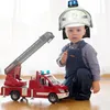 relaxdays Feuerwehrhelm Kinder mit Blaulicht Produktbild-Vorschau 3