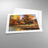 Poster - Poster ohne Rahmen - Park Herbst Wasser - 50x40 cm Produktbild-Vorschau 3