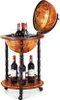 A globe bar cart with wine bottles and glasses. Anteprima dell’immagine prodotto