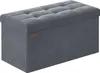 A studio shot of a grey ottoman. Produktbild-Vorschau