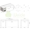 Weide Carport aus Aluminium mit Schuppen | 3 x 7,2 M | Produktbild-Vorschau 6