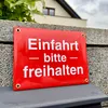 Einfahrt bitte freihalten Schild – 15x20 cm – Keramik Produktbild-Vorschau 6