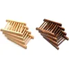 Seifenschale Seifenablage Holz Dunkelbraun 11,5 x 8,5 cm Produktbild-Vorschau 3