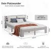 Homestyle4u Doppelbett Holzbett 140x200 mit Lattenrost Bett Produktbild-Vorschau 6