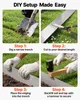 VEVOR Rasenkante Cortenstahl, 10 m x 15 cm Beeteinfassung Produktbild-Vorschau 5