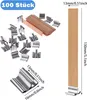 100 PCS Kerzendochte mit 100 PCS Eisenständer, Kerzen Produktbild-Vorschau 2