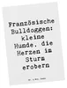 Mr. & Mrs. Panda Postkarte Spruch Französische Bulldogge - Produktbild-Vorschau 1