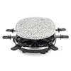 A raclette grill with a granite stone top is shown against a white background. Produktbild-Vorschau
