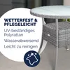 CASARIA® Tavolo Rotondo da Giardino Polyrattan Ø 80 Piano Anteprima dell’immagine prodotto 2