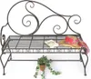 DanDiBo Panchina da giardino in metallo marrone resistente Anteprima dell’immagine prodotto 8
