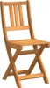 vidaXL Chaise de jardin 6 pcs Marron 36 x 46 x 86cm Bois Voir les images du produit 4