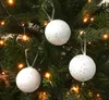 Christbaumkugeln Schneeball Weiß 12 Stück Bruchfest Produktbild-Vorschau 1