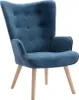 VATELY Sessel aus blauem Stoff Produktbild-Vorschau 3