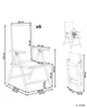 BELIANI Gartenstuhl 6er Set Schwarz und Silber Aluminium Produktbild-Vorschau 9