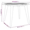 vidaXL Tavolo da giardino Ø110x75 cm Legno massello di Anteprima dell’immagine prodotto 8
