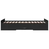 vidaXL Bettgestell mit Schubladen Schwarz 75x190 cm Produktbild-Vorschau 5