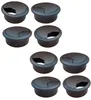 8er Set Kabeldurchführung Schreibtisch 80mm - Farbe Produktbild-Vorschau 1
