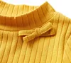 vidaXL Kinder-Langarmshirt Rippstrick Dunkelocker 104 Produktbild-Vorschau 3