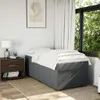 Boxspringbett mit Matratze Dunkelgrau 90x190 cm Stoff Produktbild-Vorschau 3