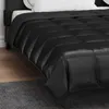 vidaXL Ganzjahresbettdecke 200 x 200 cm 300 g/m² Schwarz Produktbild-Vorschau 4