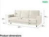 MEBLINI Sofa mit Schlaffunktion - Schlafcouch Ausziehbar - Produktbild-Vorschau 6