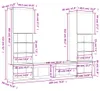 vidaXL 5-tlg. Wohnwand mit LED-Beleuchtung Betongrau Produktbild-Vorschau 8