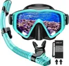 Schnorchelset Erwachsene Taucherbrille Dry Schnorchel Produktbild-Vorschau 1