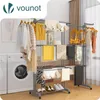 VOUNOT® 4 Ebenen Wäscheständer Ausziehbar, 190x64x170cm Produktbild-Vorschau 2