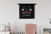 MuchoWow® Wandteppich Wandbehang Zitat "Wake up, it's wine Produktbild-Vorschau 2