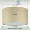 Wogati® Premium Lampenschirm E14/E27 Baumwolle|Farbe: Produktbild-Vorschau 3