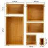 addhome 6er Set Bambus Schubladen Organizer Individuelle Produktbild-Vorschau 6