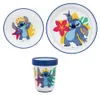 Disney Stitch Kinder Geschirr-Set 3 teilig Becher Teller Produktbild-Vorschau 1