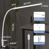 ZMH stolová LED lampa stmievateľná biela upínateľná husím Náhľad obrázku produktu 2