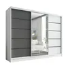 Schwebetürenschrank, 3-türig Schrank 200 cm mit Spiegel Produktbild-Vorschau 1