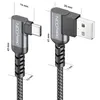 deleyCON 1,5m USB-C Kabel 2x 90° USB-A auf USB-C Ladekabel Produktbild-Vorschau 2
