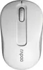 A top-down view of a white wireless optical mouse. Anteprima dell’immagine prodotto