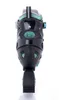 The back view of a black and green inline skate. Anteprima dell’immagine prodotto