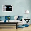 Wallario Poster mit Fenster-Illusion: Blaue Katzenaugen bei Produktbild-Vorschau 3