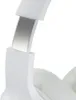 A close-up shot of the adjustable headband of a white over-ear headphone, showing the metallic slider mechanism. Anteprima dell’immagine prodotto