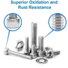 1080-teilig M2 M3 M4 Schrauben Set Sechskopf-Knopf Muttern Produktbild-Vorschau 3