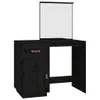 vidaXL Schminktisch Schwarz 95x50x134 cm Massivholz Kiefer Produktbild-Vorschau 3