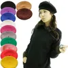 Frauen Mädchen einfarbig warm Winter Baskenmütze Produktbild-Vorschau 2