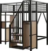 Wielofunkcyjne łóżko loftowe Sweiko 90 x 200 cm, metalowe Podgląd zdjęcia produktu 13