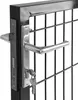 A close-up of a gate lock and handle. Produktbild-Vorschau