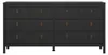 CALICOSY - Commode 8 tiroirs noir mat L159,6 cm - BARCELONE Voir les images du produit 1