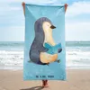 Mr. & Mrs. Panda Strandtuch Pinguin Buch - Eisblau - Produktbild-Vorschau 2