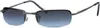 Gil Rechteck Sonnenbrille Schwarz/Violett Produktbild-Vorschau 1